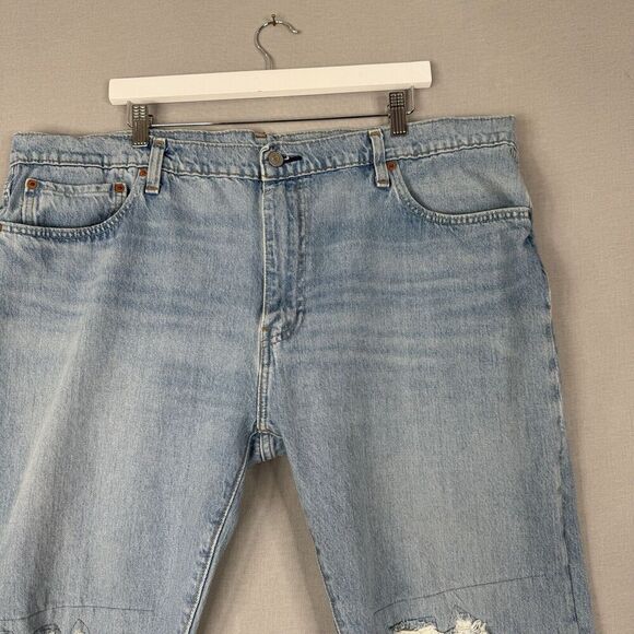 Levi's Mens Jeans 44 Blue Lo-Ball Stack Slim Tapered Streetwear Distressed Knee - Picture 3 of 15